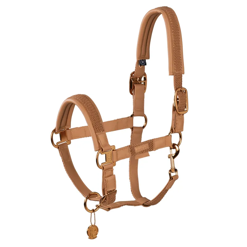 Eskadron Double Pin Plait Headcollar Platinum SS23 - Cognac